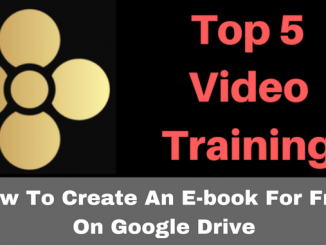 How to create an ebook for free on Google Drive.