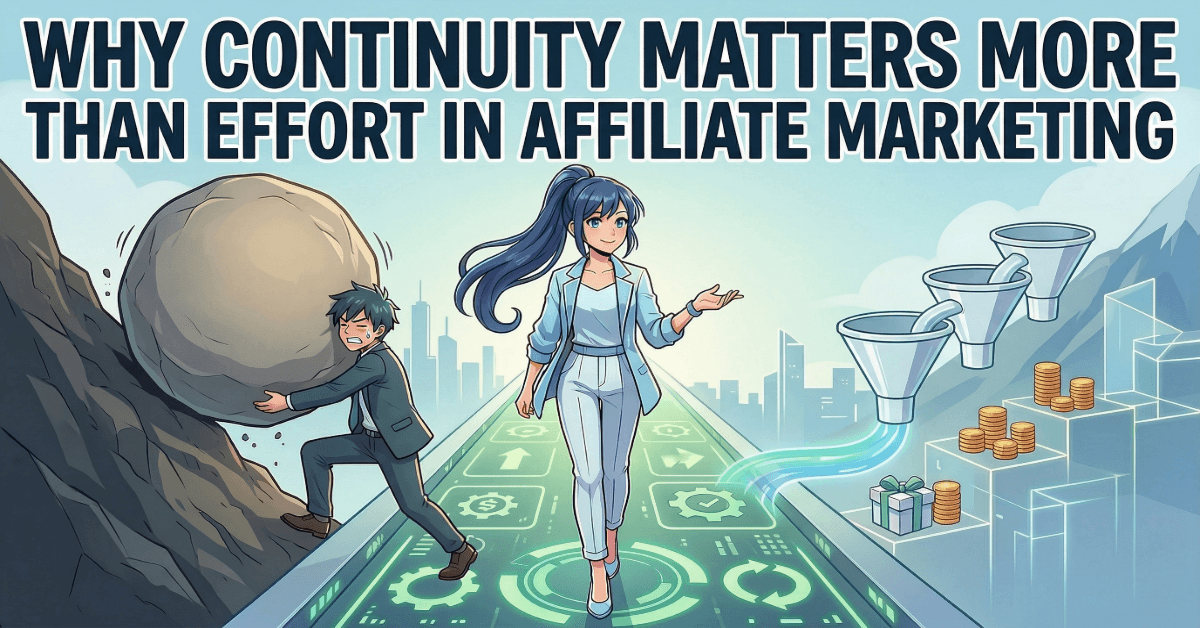 Why Continuity Matters More Than Effort in Affiliate Marketing ContinuityOrEffort